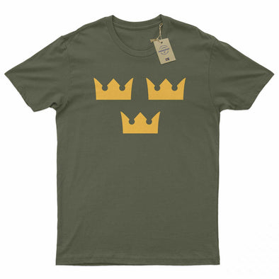 Tre Kronor - Khaki | T-shirt - Sverigekompaniet